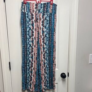 C. Wonder Vibrant Multicolor Boho Pants